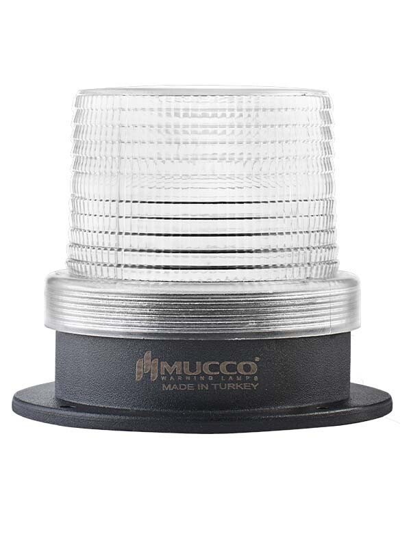 5 Mod Buzzerlı Universal Tepe Lambası 12-24V AC/DC SNT-915-B Beyaz