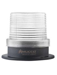 5 Mod Buzzerlı Universal Tepe Lambası 12-24V AC/DC SNT-915-B Beyaz