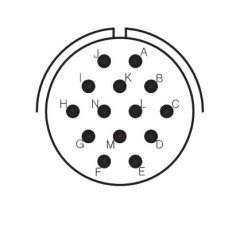 Kukdong Kukdong Kukdong MS3102A 20-27S Askeri Konnektör 14 Pin Dişi