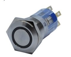 Butto J16-372-E-WD 16mm LED IŞIKLI DÜZ KAFALI KALICI BUTON BEYAZ