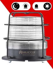 5 Mod Sensörlü Kafesli Tepe Lambası 12-24 AC/DC - SNT-115-ND-KFS Beyaz
