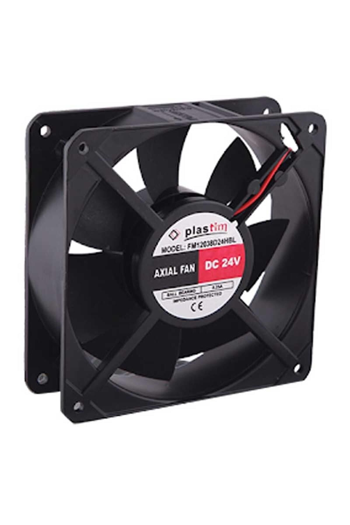 Plastim PF12038B24T Aksiyel Fan 120x120x38mm 24VDC Rulmanlı Taiwan malı