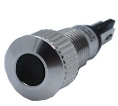 Butto J8-130P-GD 8 mm LED IŞIKLI YASSI KAFALI SİNYAL LAMBASI YEŞİL