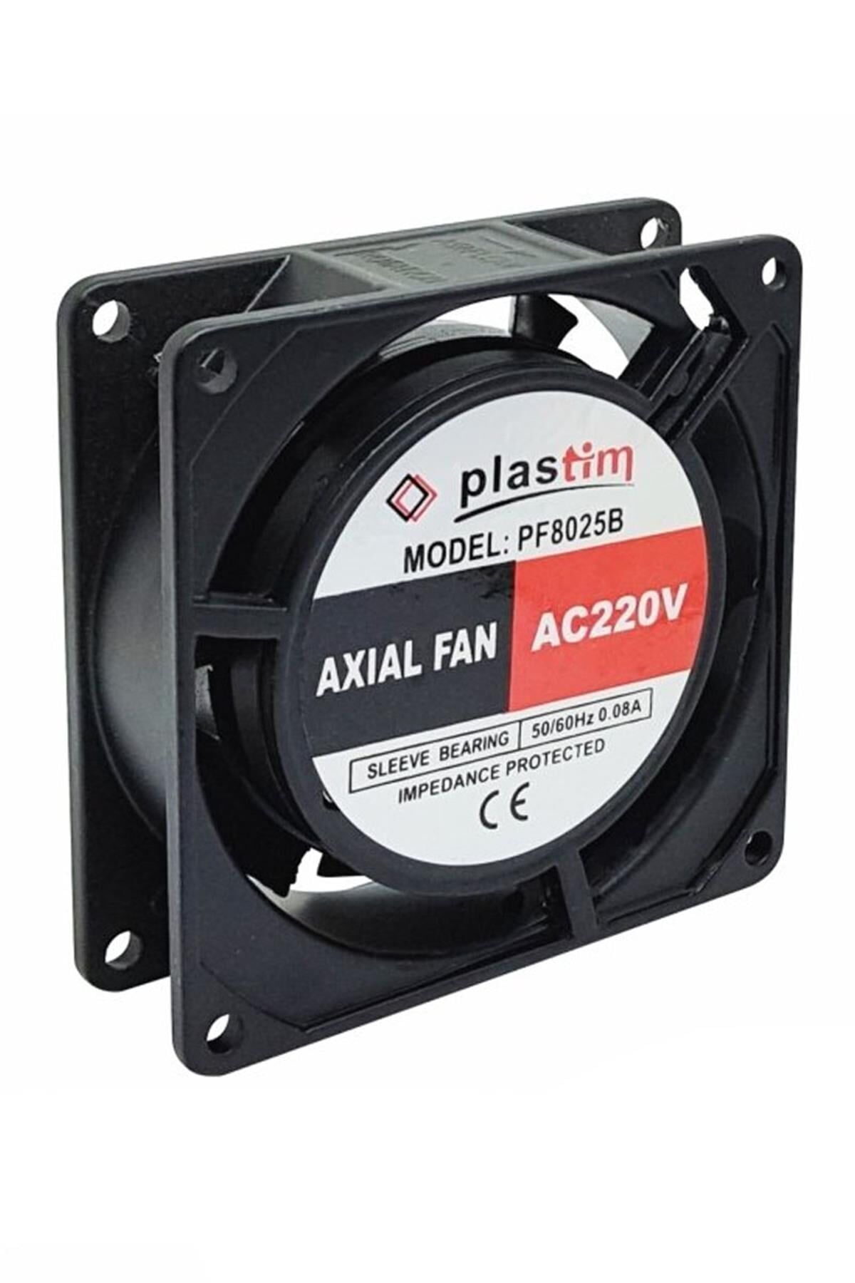 Plastim PF8025B110 Aksiyel Fan 80x80x25mm 110VAC Bilezikli