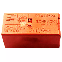 Schrack Schrack RT 424524 024AC 2K 08A PCB Röle