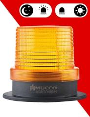 5 Mod Buzzer Sensörlü Tepe Lambası 85-260V AC/DC - SNT-125-B-ND Sarı