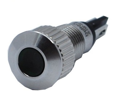 Butto J8-130P-GA2 8 mm LED IŞIKLI YASSI KAFALI SİNYAL LAMBASI YEŞİL