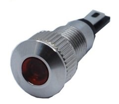Butto J8-130P-RA2 8 mm LED IŞIKLI YASSI KAFALI SİNYAL LAMBASI KIRMIZI