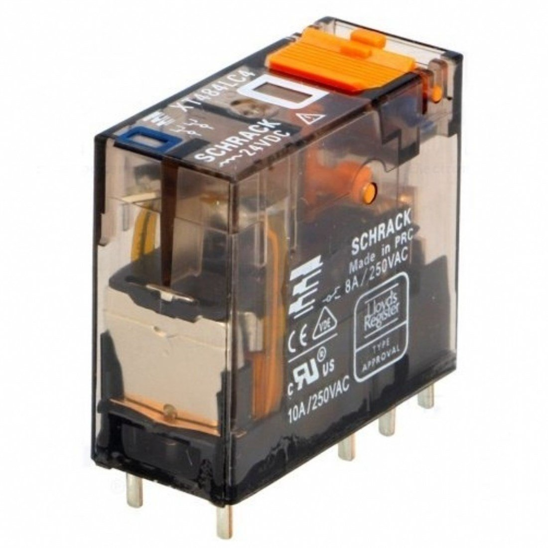 Schrack Schrack XT 484LC4 024DC 2K 08A TB+L+KD Röle