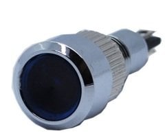 Butto J8-160P-BD 8 mm LED IŞIKLI ÇIKIK KAFALI SİNYAL LAMBASI MAVİ