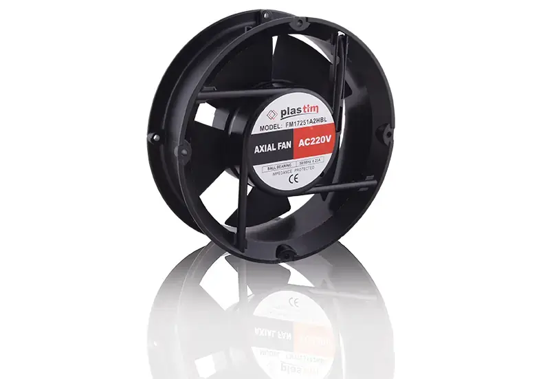 Plastim PF17260R Aksiyel Fan 172x150x51mm 230VAC Rulmanlı Yuvarlak