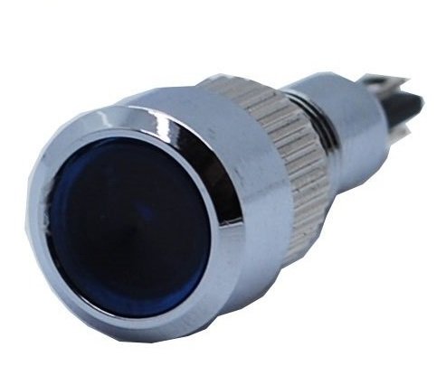 Butto J8-160P-BA2 8 mm LED IŞIKLI ÇIKIK KAFALI SİNYAL LAMBASI MAVİ