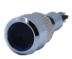 Butto J8-160P-BA2 8 mm LED IŞIKLI ÇIKIK KAFALI SİNYAL LAMBASI MAVİ