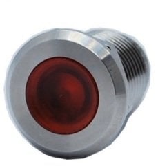 Butto J12-170P-RD 12 mm LED IŞIKLI YASSI KAFALI SİNYAL LAMBASI KIRMIZI