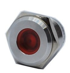 Butto J16-170P-RD 16 mm LED IŞIKLI YASSI KAFALI SİNYAL LAMBASI KIRMIZI