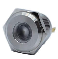 Butto J16-170P-WD 16 mm LED IŞIKLI YASSI KAFALI SİNYAL LAMBASI BEYAZ