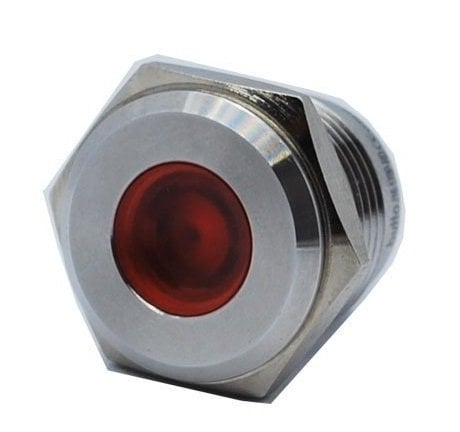 Butto J16-170P-RA2 16 mm LED IŞIKLI YASSI KAFALI SİNYAL LAMBASI KIRMIZI
