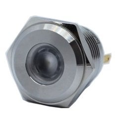 Butto J16-170P-WA2 16 mm LED IŞIKLI YASSI KAFALI SİNYAL LAMBASI BEYAZ