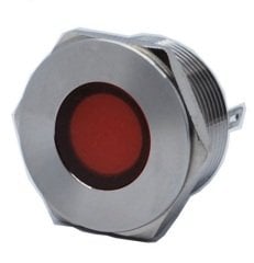 Butto J22-170P-RD 22 mm LED IŞIKLI YASSI KAFALI SİNYAL LAMBASI KIRMIZI