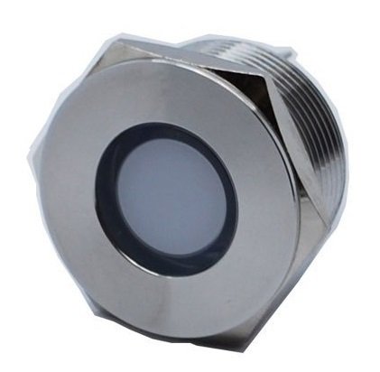 Butto J22-170P-WD 22 mm LED IŞIKLI YASSI KAFALI SİNYAL LAMBASI BEYAZ