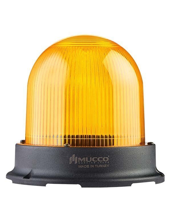 5 Mod Buzzerlı Tepe Lambası 12-24V AC/DC SNT-1215-B Sarı