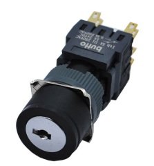 Butto F16-7123 16MM YUVARLAK 1-0-2 KALICI ANAHTARLI BUTON