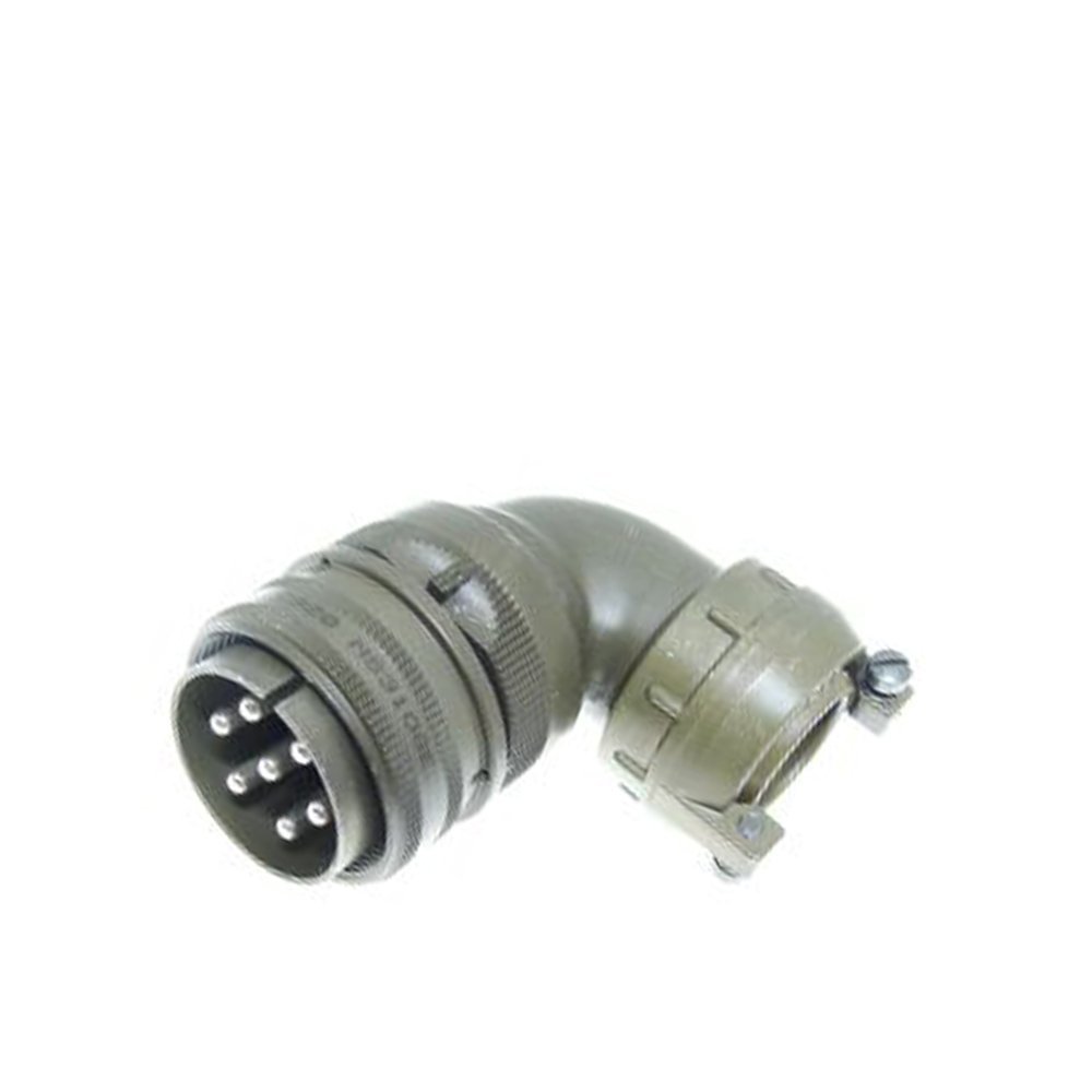 Kukdong Kukdong Kukdong MS3108 24-10P 7 Pinli 90° Derece Erkek Askeri Tip Konnektör