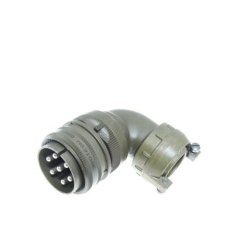 Kukdong Kukdong Kukdong MS3108 24-10P 7 Pinli 90° Derece Erkek Askeri Tip Konnektör