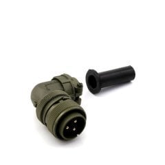 Kukdong Kukdong Kukdong MS3108 22-2P 3 Pinli 90° Derece Erkek Askeri Tip Konnektör
