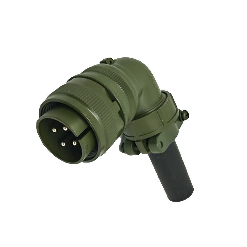 Kukdong Kukdong Kukdong MS3108 20-4P 4 Pinli 90° Derece Erkek Askeri Tip Konnektör