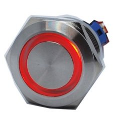 Butto J22-371-RD IP67 6-24VDC METAL(ÇELİK) KIRMIZI RENK KALICI BUTON