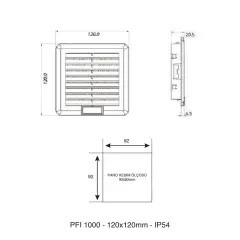 Plastim PFI1000 Filtre 110x110m
