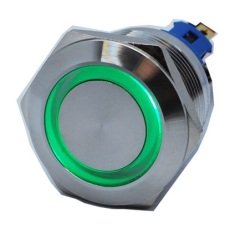 Butto J22-272-GD IP67 6-24VDC METAL(ÇELİK) YEŞİL IŞIKLI YAYLI BUTON