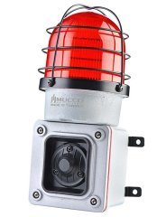 7 Sesli ışıklı Döküm Korna 48V DC SNT-ES12548-D Kırmızı