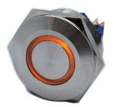 Butto J30-272-YD IP67 6-24VDC METAL(ÇELİK) SARI IŞIKLI YAYLI BUTON