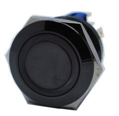 Butto J22-271-AK-RD IP67 6-24VDC SİYAH GÖVDE KIRMIZI IŞIKLI YAYLI BUTON