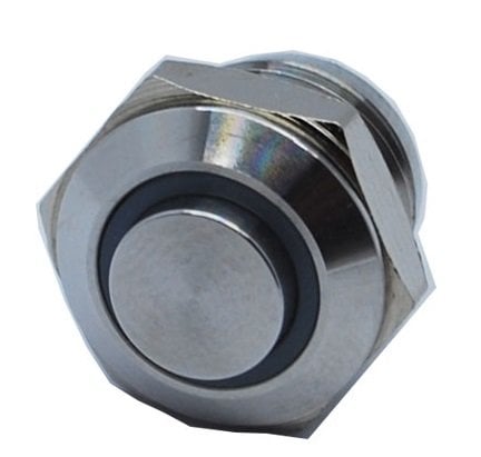 Butto EJ12-261-PM-GD IP67 Metal (ÇELİK) GÖVDE YEŞİL IŞIKLI YAYLI(TUG SVİÇLİ) BUTON