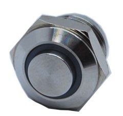 Butto EJ12-261-PM-GD IP67 Metal (ÇELİK) GÖVDE YEŞİL IŞIKLI YAYLI(TUG SVİÇLİ) BUTON