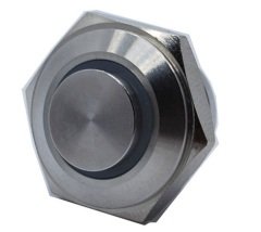 Butto EJ16-261-PM-RD IP67 Metal (ÇELİK) GÖVDE KIRMIZI IŞIKLI YAYLI(TUG SVİÇLİ) BUTON