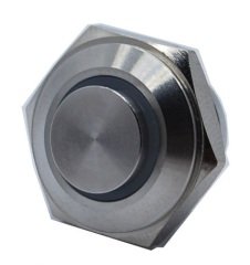 Butto EJ16-261-PM-BD IP67 Metal (ÇELİK) GÖVDE MAVİ IŞIKLI YAYLI(TUG SVİÇLİ) BUTON