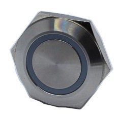Butto EJ19-271-PM-GD IP67 Metal (ÇELİK) GÖVDE YEŞİL IŞIKLI YAYLI(TUG SVİÇLİ) BUTON