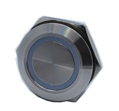 Butto EJ22-271-PM-GD IP67 Metal (ÇELİK) GÖVDE YEŞİL IŞIKLI YAYLI(TUG SVİÇLİ) BUTON