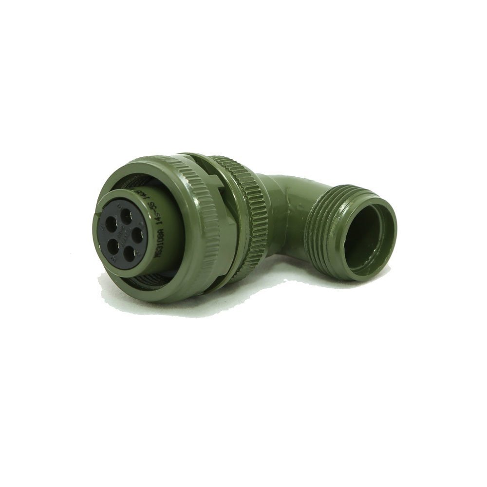 Kukdong Kukdong Kukdong MS3108 14S-5S 5 Pinli 90 Derece Dişi Askeri Tip Konnektör