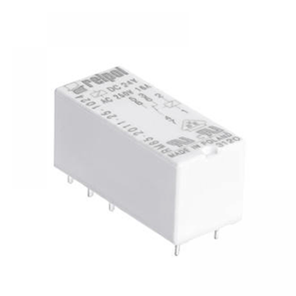 Relpol RM85-2011-25-1024-01 24V DC 1C/O 16A PCB (Baskı Devre) Röle Şeffaf Kapaklı 8 Pin 5mm