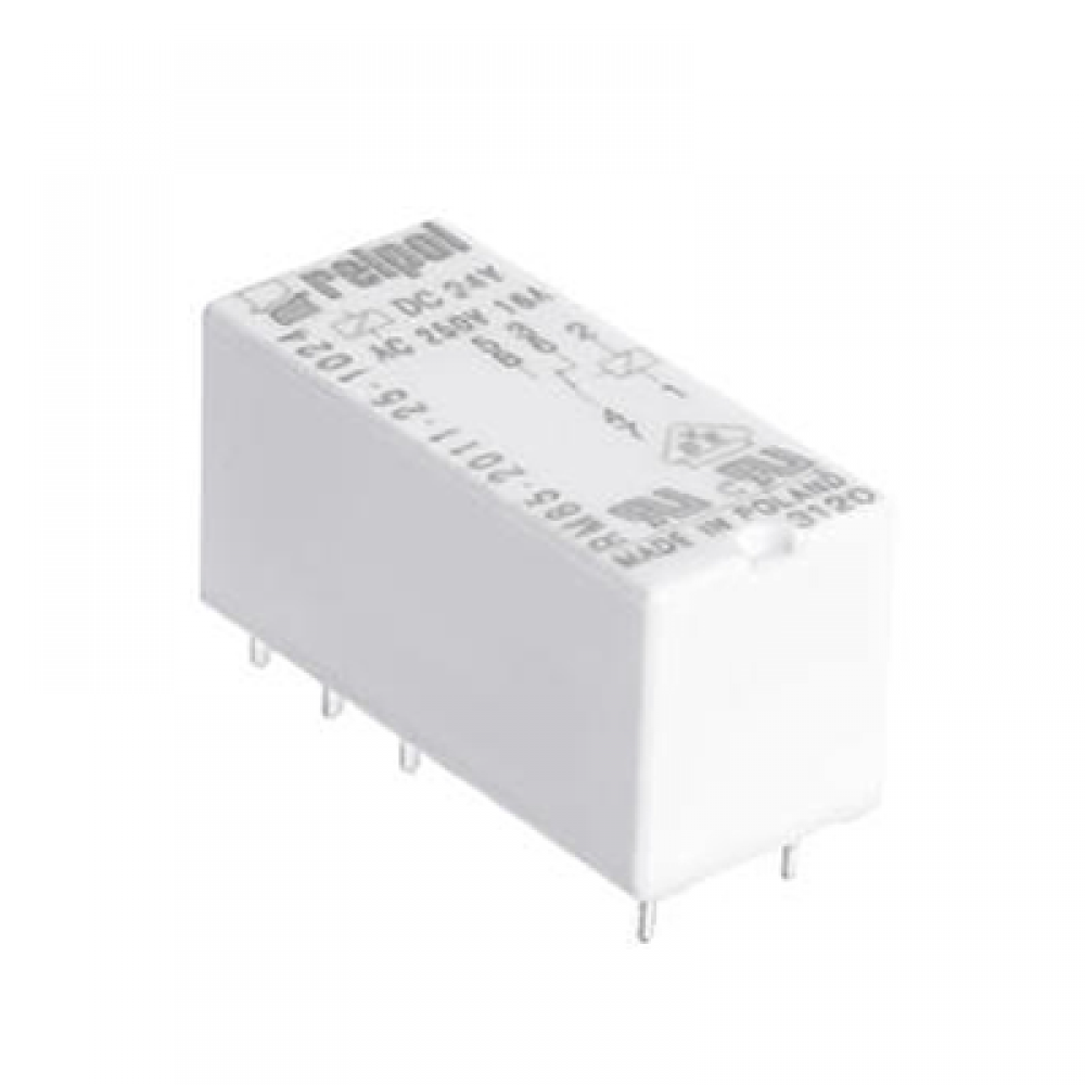 Relpol RM85-2011-25-5230-01 230V AC 1C/O 16A PCB (Baskı Devre) Röle Şeffaf Kapaklı 8 Pin 5mm