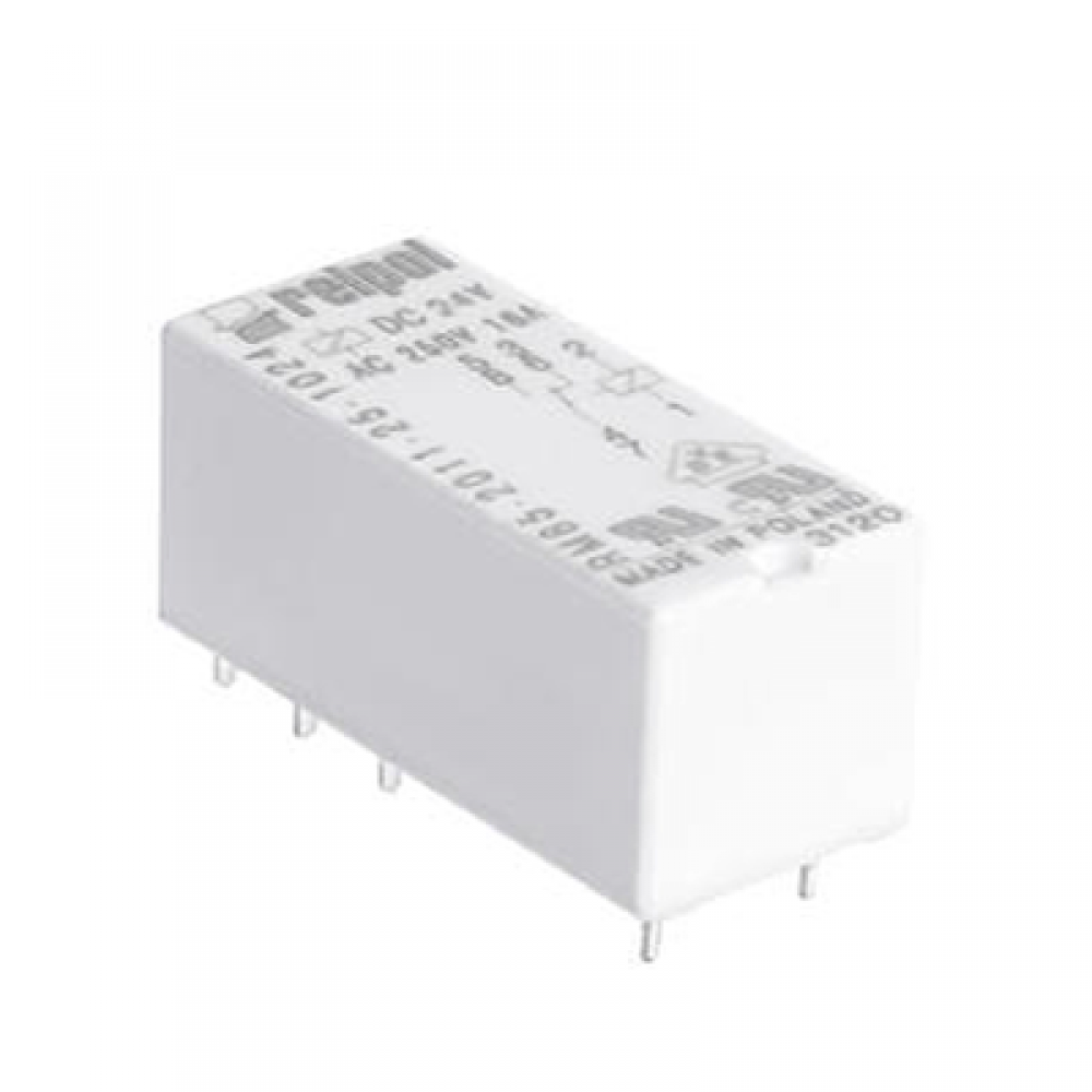 Relpol RM84-2012-25-1012-01 12V DC 2C/O 8A PCB (Baskı Devre) Röle Şeffaf Kapaklı 8 Pin
