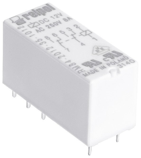 Relpol RM84-2012-25-5024-01 24V AC 2C/O 8A PCB (Baskı Devre) Röle Şeffaf Kapaklı 8 Pin