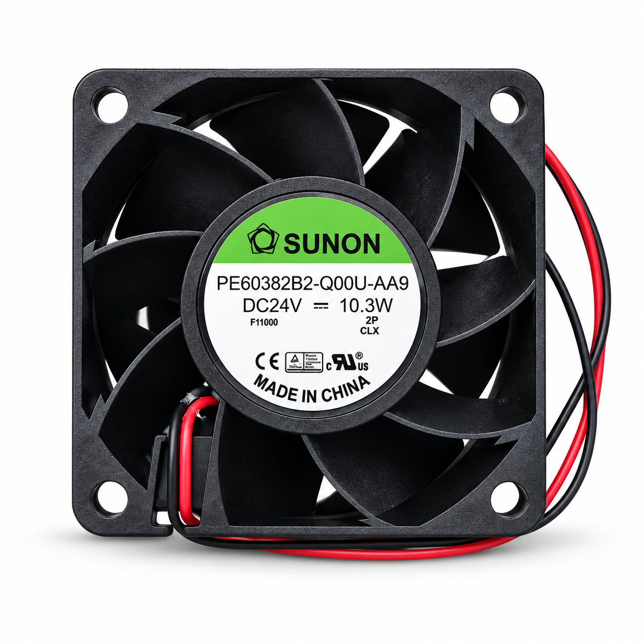 Sunon PE60382B2-Q00U-AA9 60x60x38 mm 24V DC 10.3W Kompakt Fan