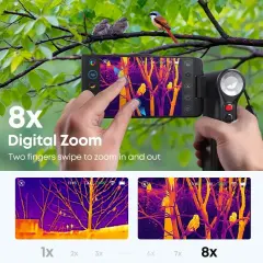 THERMAL MASTER DV2 Termal Dürbün 5 İnç Katlanır Ekranlı Kuş ve Yaban Hayatı Gözlem Kamerası