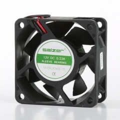 Salzer PD60S-12 60x60x25 12V DC Sleeve Kablolu Kare Fan